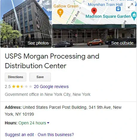 What is the Location of “The Metro NY Distribution Center